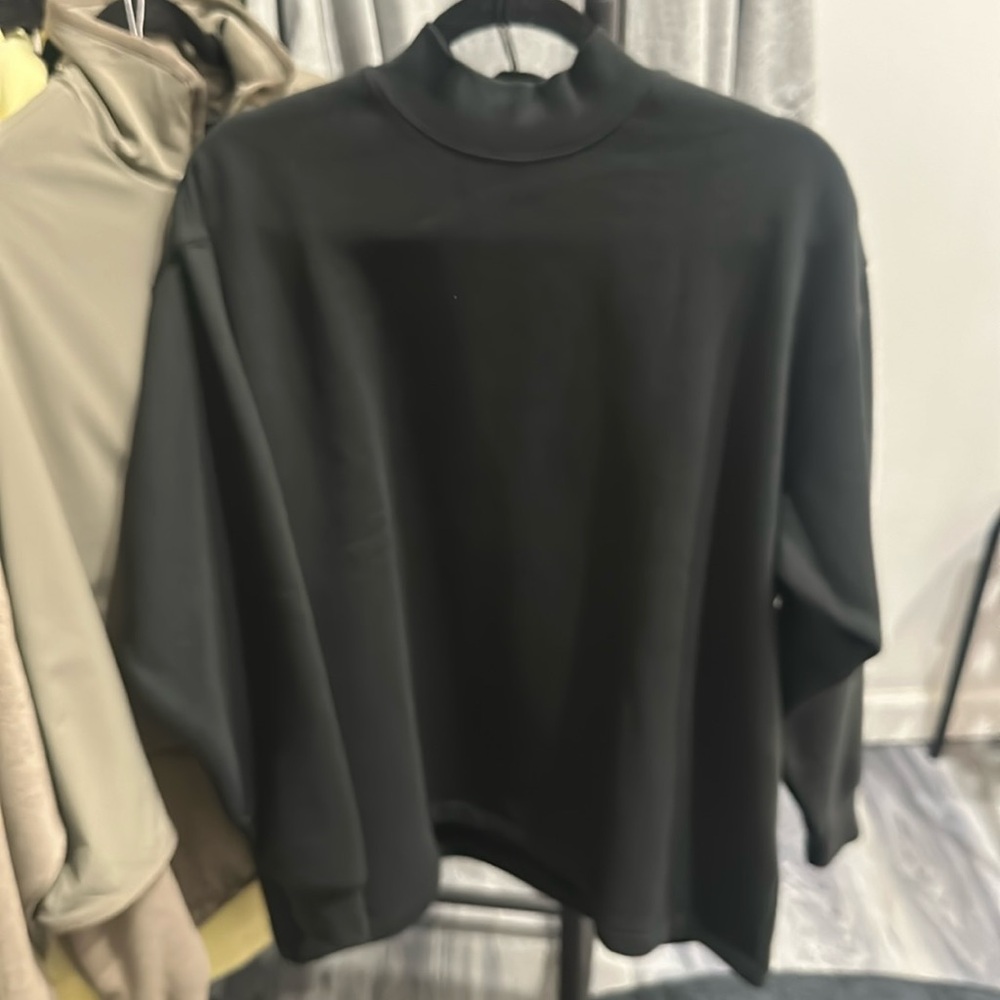 Essentials, mock neck sweatshirt
